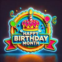 Happy Birthday Month Badge